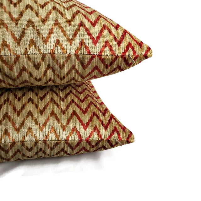 Colefax and Fowler Jerome in Red Euro Pillow Cover For Sale In Portland, OR - Image 6 of 8