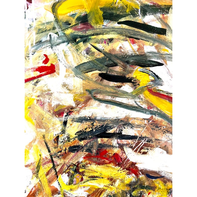 Abstract "Oh Happy Day" Contemporary Original Abstract Expressionist Painting by Sandy Welch For Sale - Image 3 of 4