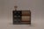 Rare small brutalist cabinet from Belgium, crafted in black-stained oak during the 1970s. A bold architectural piece...