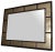 McGuire 1970s Rectangle Silver and Brown Faux Bamboo Wood Wall Mirror Mid-Century Modern For Sale - Image 4 of 14