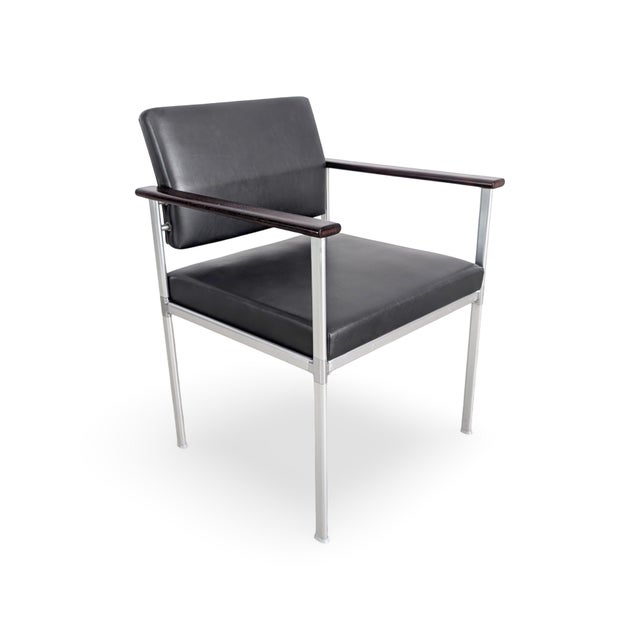 Vintage Chairs in Leather from Lübke, Set of 5 For Sale - Image 5 of 12