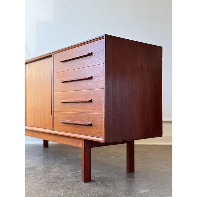 1970's Danish Modern Teak Credenza For Sale - Image 11 of 17