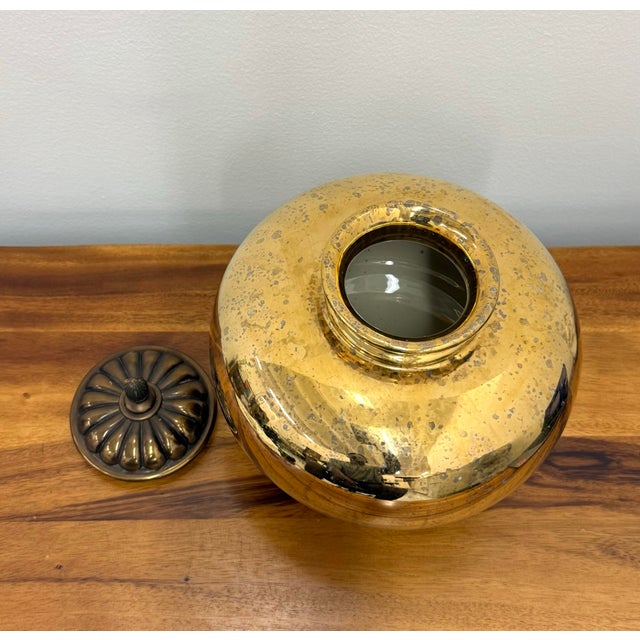 Maitland - Smith Vintage Maitland-Smith Lidded Ginger Jar For Sale - Image 4 of 7