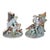 Set of Two Porcelain Hunting Dog Vases. Germany, Early 20th Century. For Sale