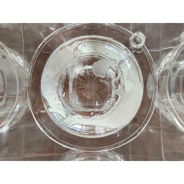 Italian Design Planet Earth Lucite Acrylic Ice Bucket by Alessandro Albrizzi For Sale In Savannah - Image 6 of 12