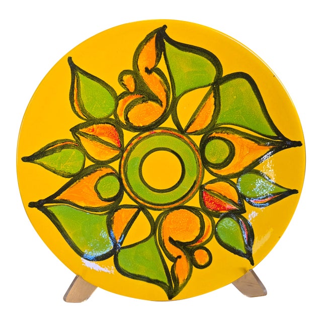 VIntage Poole of England Hand Painted Plate For Sale