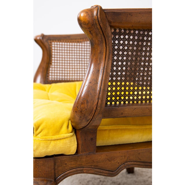 Gold Vintage French Provincial Barrel Chairs For Sale - Image 8 of 11