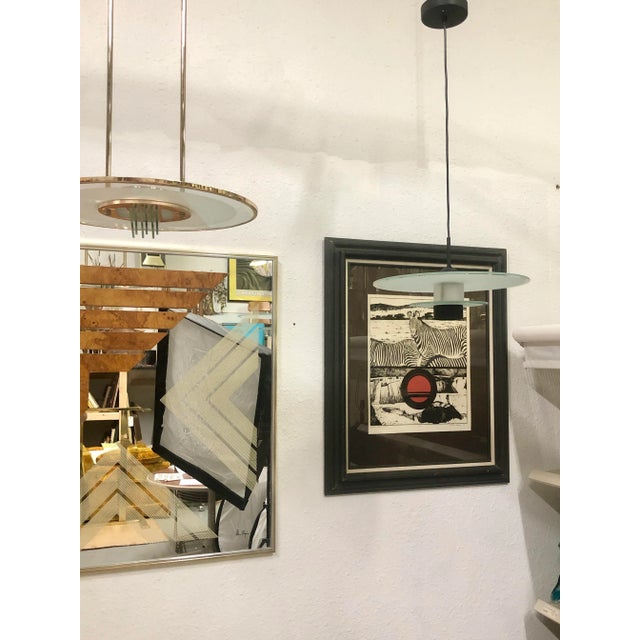 "Zebra, Circle, Water" Vintage 1970s Framed Print For Sale - Image 9 of 10