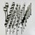1986 Vintage Danish Boho Chic Dansk Thistle Stainless Steel Flatware, 8 Place Setting - 42 Total Pieces For Sale - Image 9 of 14