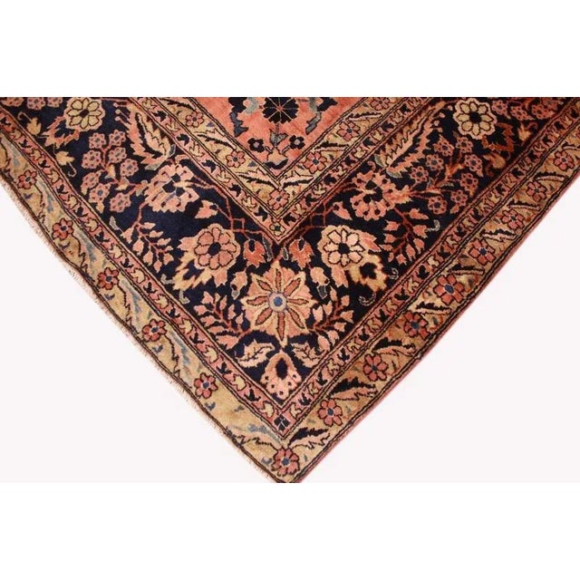 Antique Middle Eastern Hand-Knotted Sarough Rug For Sale - Image 5 of 10