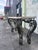 Vintage Maitland Smith Wrought Iron Console W Composite Stone Top For Sale - Image 10 of 13
