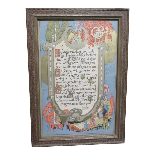 Art Deco Print Motto For Sale