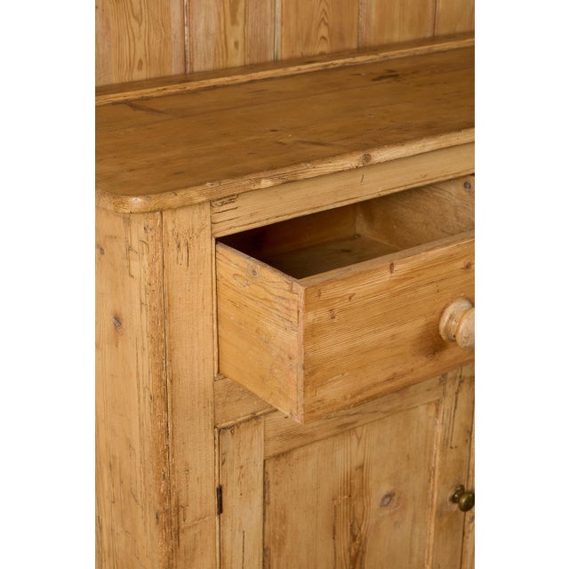 19th Century 19th Century English Victorian Pine Dresser Base With Topper For Sale - Image 5 of 17