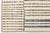 Beige Beige Modern Moroccan Style Handmade Wool Rug With Abstract Stripe Design For Sale - Image 8 of 12