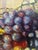 Original oil on canvas. * Traditional fruit still life. * Rich, painterly brushwork. * Gallery stamp from Los Angeles. *...