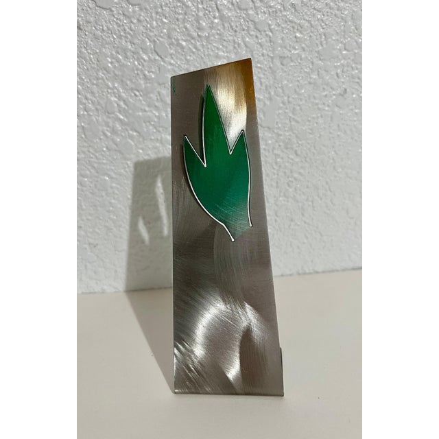 Zigi Ben-Haim, Israeli Contemporary Abstract Geometric Painted Pierced Sculpture Zigi Ben Haim, 1998 For Sale - Image 11 of 13