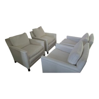 Four Small Scale Lee Chairs Perfect for Conversational Grouping For Sale