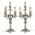 Silver Louis XV Style Silver Plated Bronze Candelabra, 19th Century, Set of 2 For Sale - Image 8 of 8