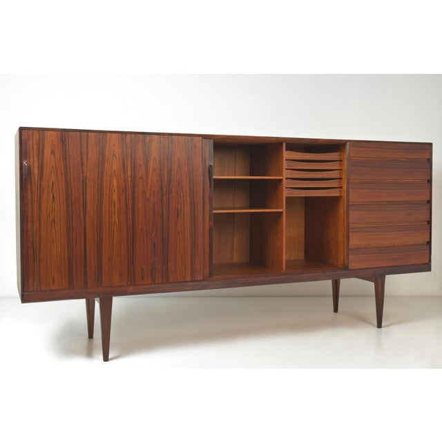 Brown Highboard by Henry R. Hansen, Denmark, 1960s For Sale - Image 8 of 18