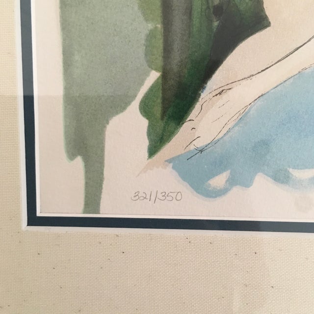 1990s Nude Serigraph by Itzchak Tarkay, Framed For Sale - Image 4 of 9