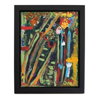 Lost in the Woods, an Original Acrylic Abstract by Pam Roth O’Mara For Sale