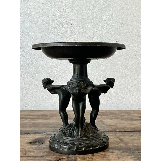 Vintage Neoclassical Three Graces Compote For Sale - Image 11 of 12
