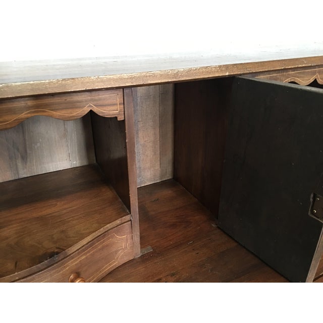 Brown 18th Century Spanish Walnut Marquetry, Chest of Drawers With Flap For Sale - Image 8 of 12