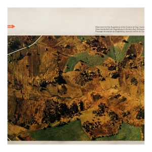 1971 Original Swissair Travel Poster, Moorland on the Zugerburg in the Canton of Zug