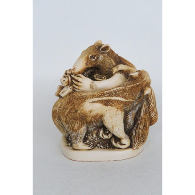 Late 20th Century Harmony Kingdom England Antipasto Anteaters Figurine With Original Box 5136b For Sale - Image 5 of 10