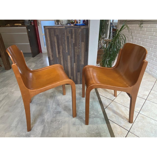 Scandinavian Style Mito Chairs by Carlo Bartoli for Tisettanta, 1970s, Set of 2 For Sale - Image 12 of 18