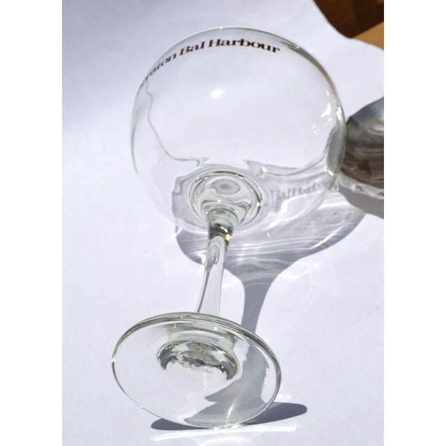 Transparent Vintage Wine Glass Stemware Oversized Goblet Sheraton Bal Harbour Champagne 10 Inches For Sale - Image 8 of 10