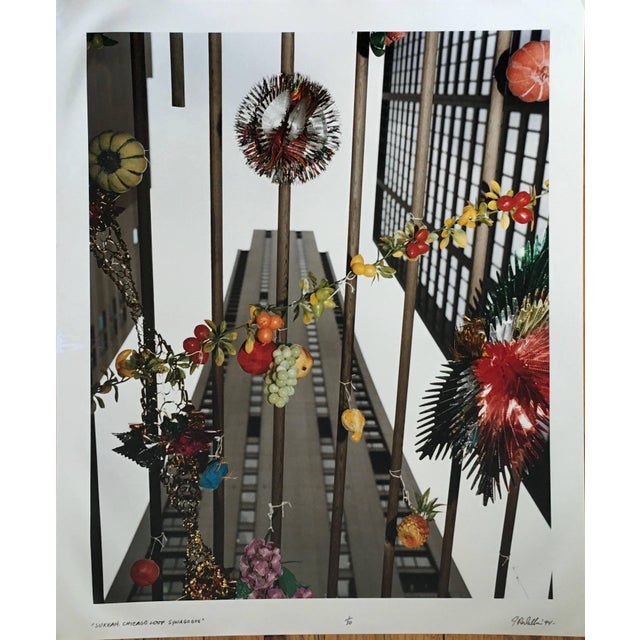 Jay Wolke, Sukkah Chicago Loop Synagogue, Large Scale Color Photograph, 2004 For Sale