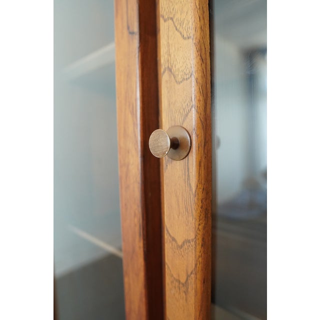 Vintage Garrison Furniture MCM China Cabinet For Sale - Image 11 of 17