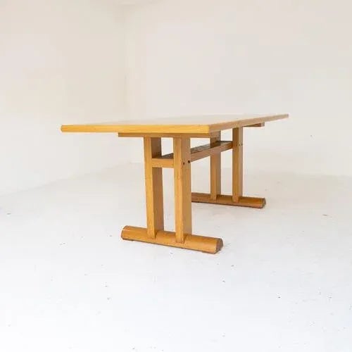 Brown Ash Dining Table from T70, 1980s For Sale - Image 8 of 10