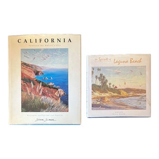 The Spirit of Laguna Beach Steve Simon CAlifornia Through an Artist’s Eye Signed Hardcover Coffee Table Books 2 For Sale