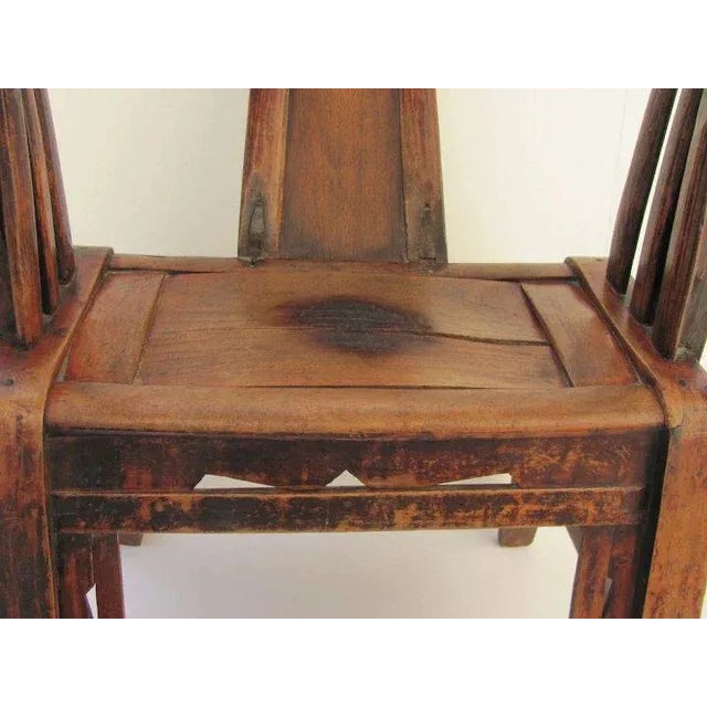 Chinese Chinese Horseshoe back Arm Chair For Sale - Image 3 of 7