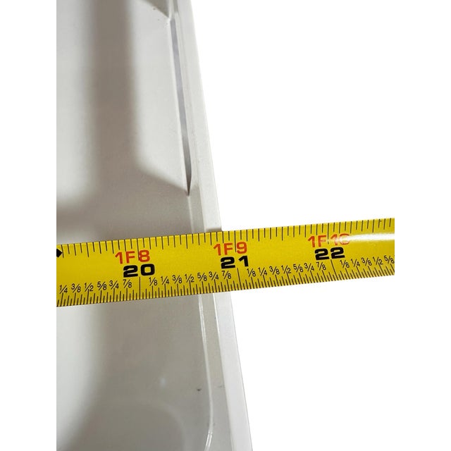 1980s Extra Large White Acrylic Tray by Zak For Sale - Image 5 of 10