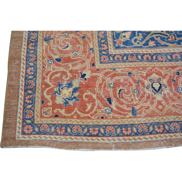 Vintage Turkish Anatolian Hand Knotted Wool Rug, 9'9x13 For Sale - Image 4 of 6