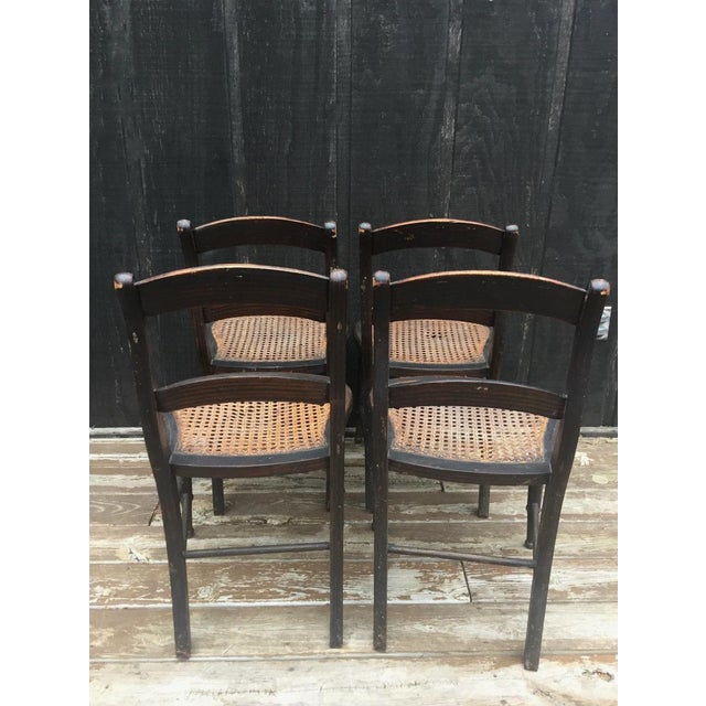 Late 19th Century Victorian Stenciled Chairs - Detroit Chair Factory (Set of 4) For Sale - Image 5 of 11
