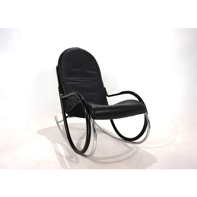 1970s Strässle Nonna Rocking Chair by Paul Tuttle, 1972 For Sale - Image 5 of 18