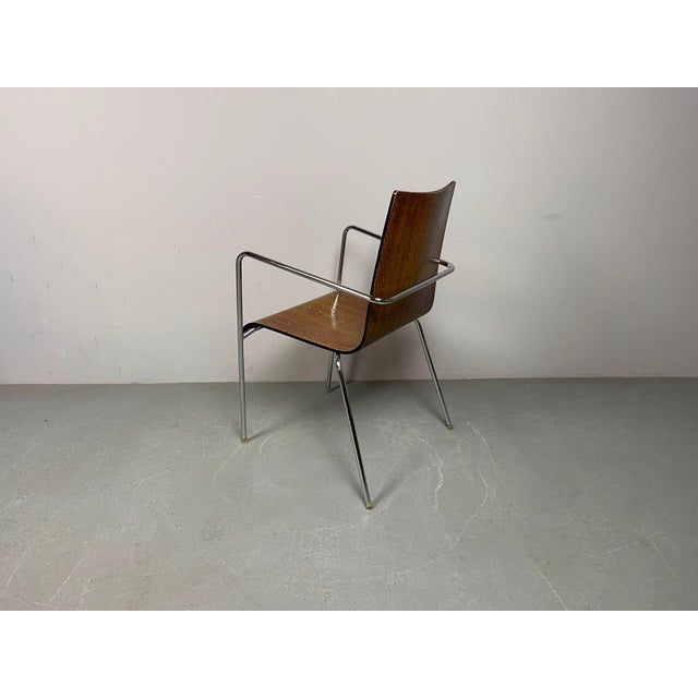 Mid-Century Modern Wengé Dining Chairs attributed to Thonet, Germany, 1990s, Set of 6 For Sale - Image 13 of 18