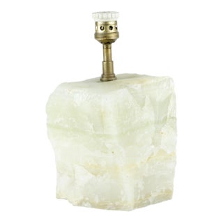 1920s Art Déco Onyx and Brass Table Lamp by Comte With Design Attributed to Jean-Michel Frank, Argentina For Sale