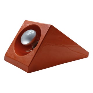 Red Ceremic Table Lamp by Enzo Bioli for Il Picchio, Italy, 1970s For Sale