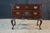 Wood Vintage New England Queen Anne Style Cherry Lowboy Scalloped Chest Console Table For Sale - Image 7 of 18