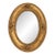 Antique Victorian Oval Mirror Giltwood Acorns 14" For Sale