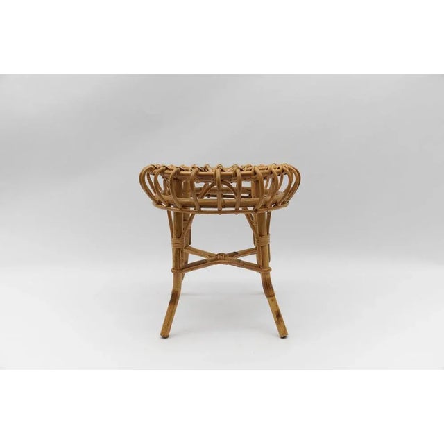 Bamboo Stool by Franco Albini, Italy, 1950s For Sale - Image 4 of 7