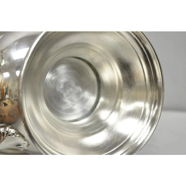 Vintage Victorian Silver Plated Trophy Cup Urn Bar Champagne Chiller Ice Bucket For Sale - Image 9 of 10