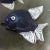 Mid-Century Modern Vintage Murano Barbini Signed Iridescent Double Fish Italian Art Glass Display Centerpiece Bowl For Sale - Image 3 of 8