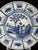 18th Century Blue and White Faience Charger in the style of Delft Kraak, Netherlands For Sale - Image 5 of 13