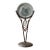 Brutalist Metal & Art Glass Fox Sculpture on Stand | Organic Modern Lodge Accent For Sale